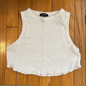 🌺3 for $10🌺 Nasty Gal White Ribbed Top